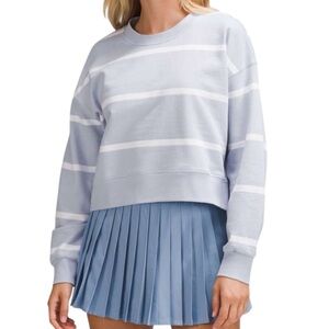 Lululemon Perfectly Oversized Cropped Crew *Stripe